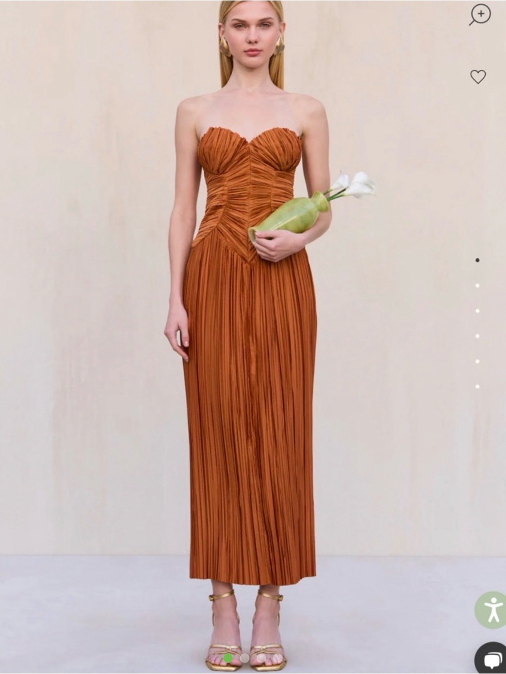 cult gaia Ashika Gown - Bourbon